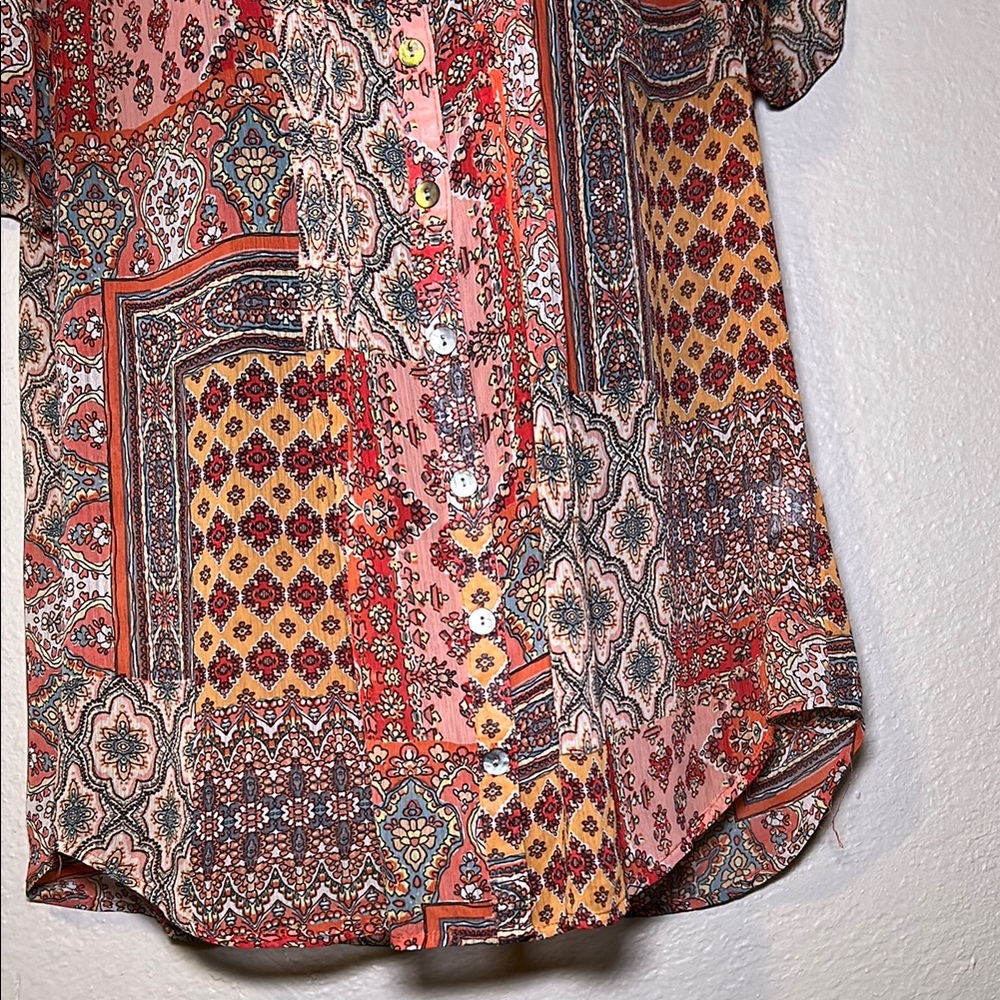 Westport Multicolor Paisley Button-Down Shirt - Picture 5 of 6